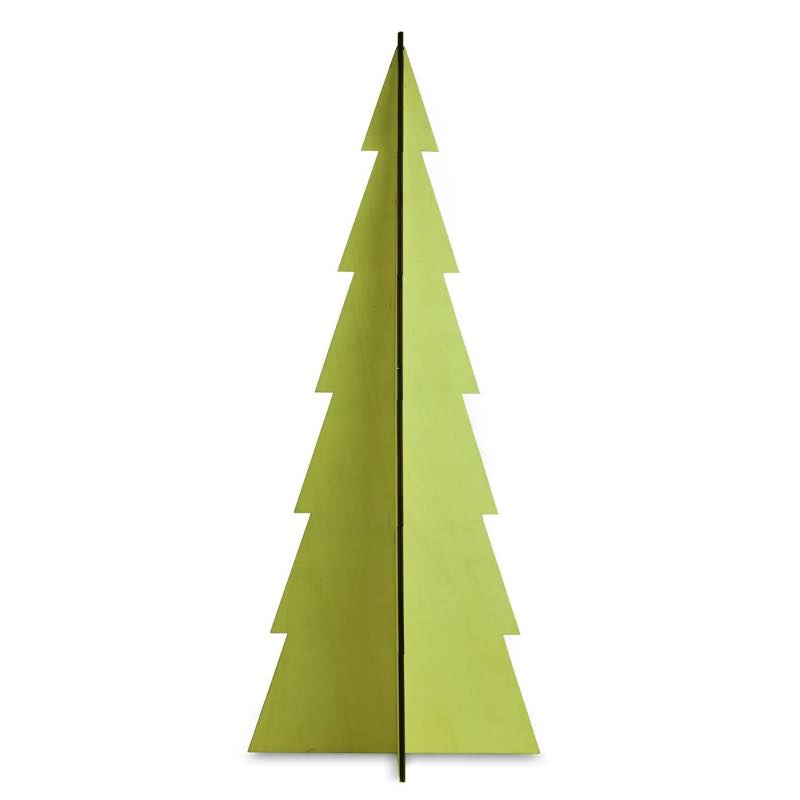 Tannenbaum Tabletop Wood Christmas Tree, Set of 3 - Light Green